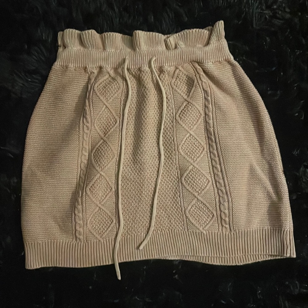 Free people cable knit skirt